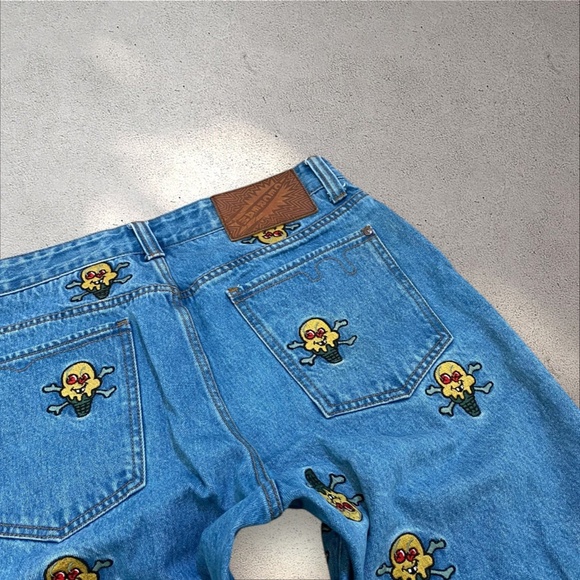 Rare Billionaire Boys Club Ice Cream Soft Serve Denim Shorts - Picture 7 of 9